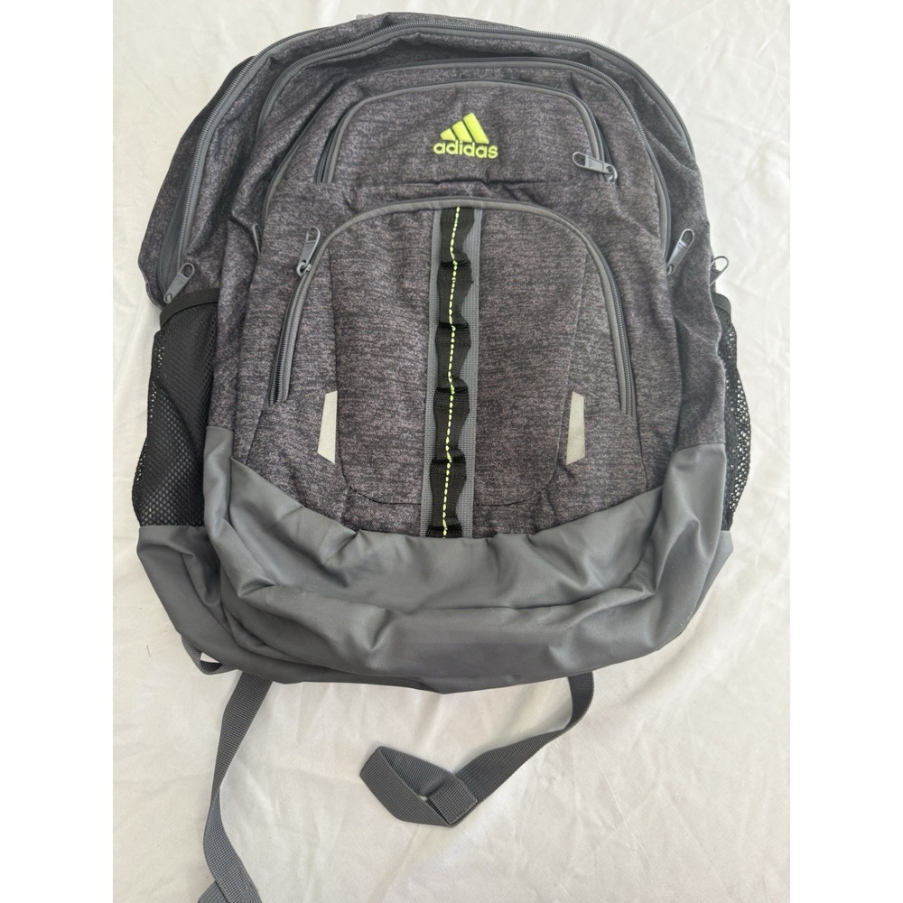 adidas Large 25L Hiking Backpack Gray/Black Polyester Zip 5 Pockets